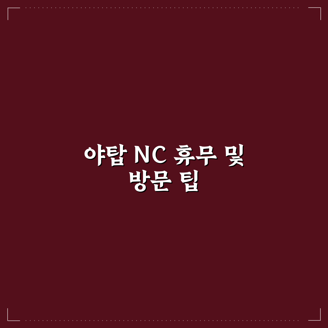 야탑 nc백화점 휴무일과 방문 꿀팁 함께 알려드려요
