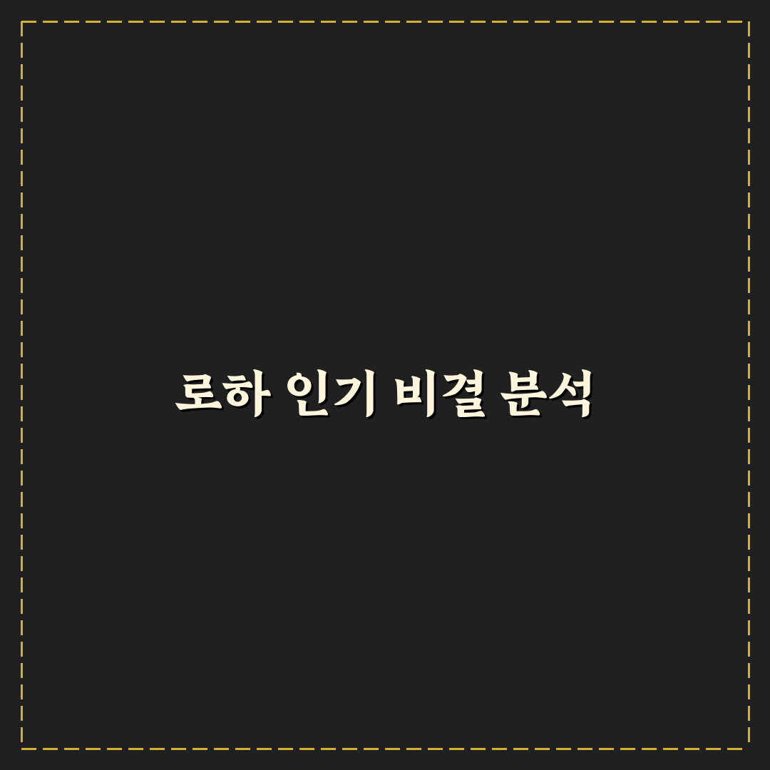 유튜버 로하 콘텐츠 제작 꿀팁과 인기 비결 정리