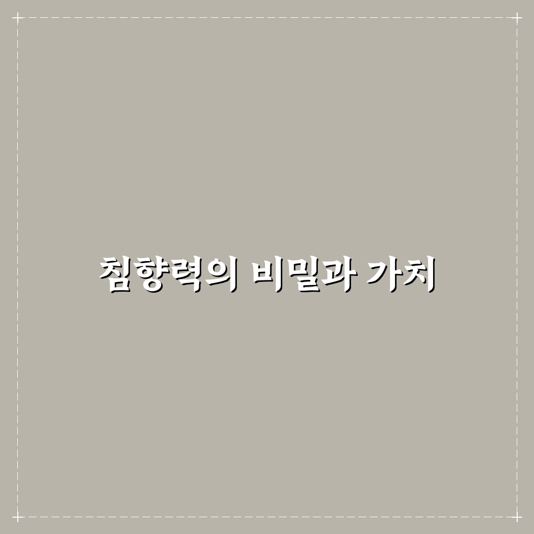 침향력 효능과 사용법 꿀팁 초보자도 쉽게 이해하는 방법