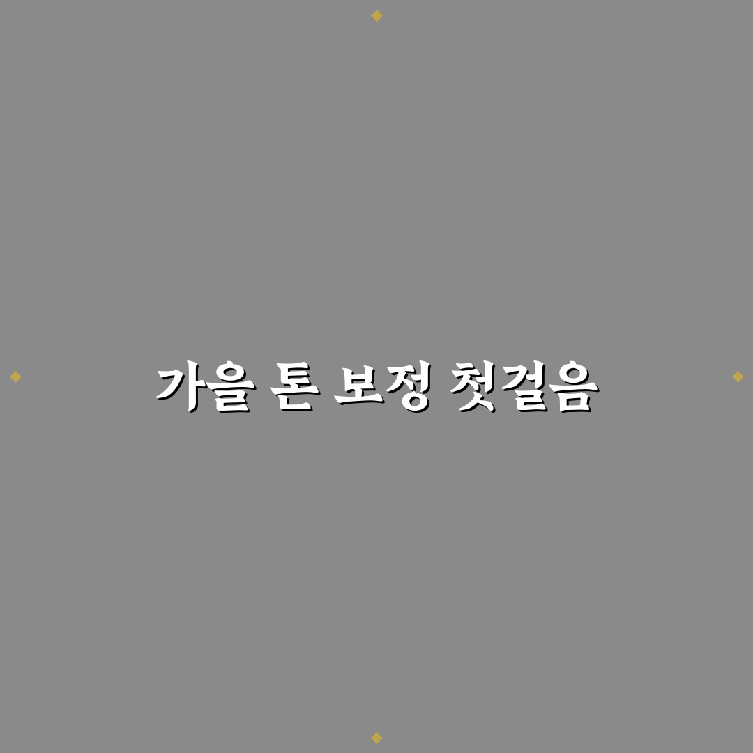 가을의 따뜻한 톤 살리는 사진 보정 순서 5포인트 핵심가이드