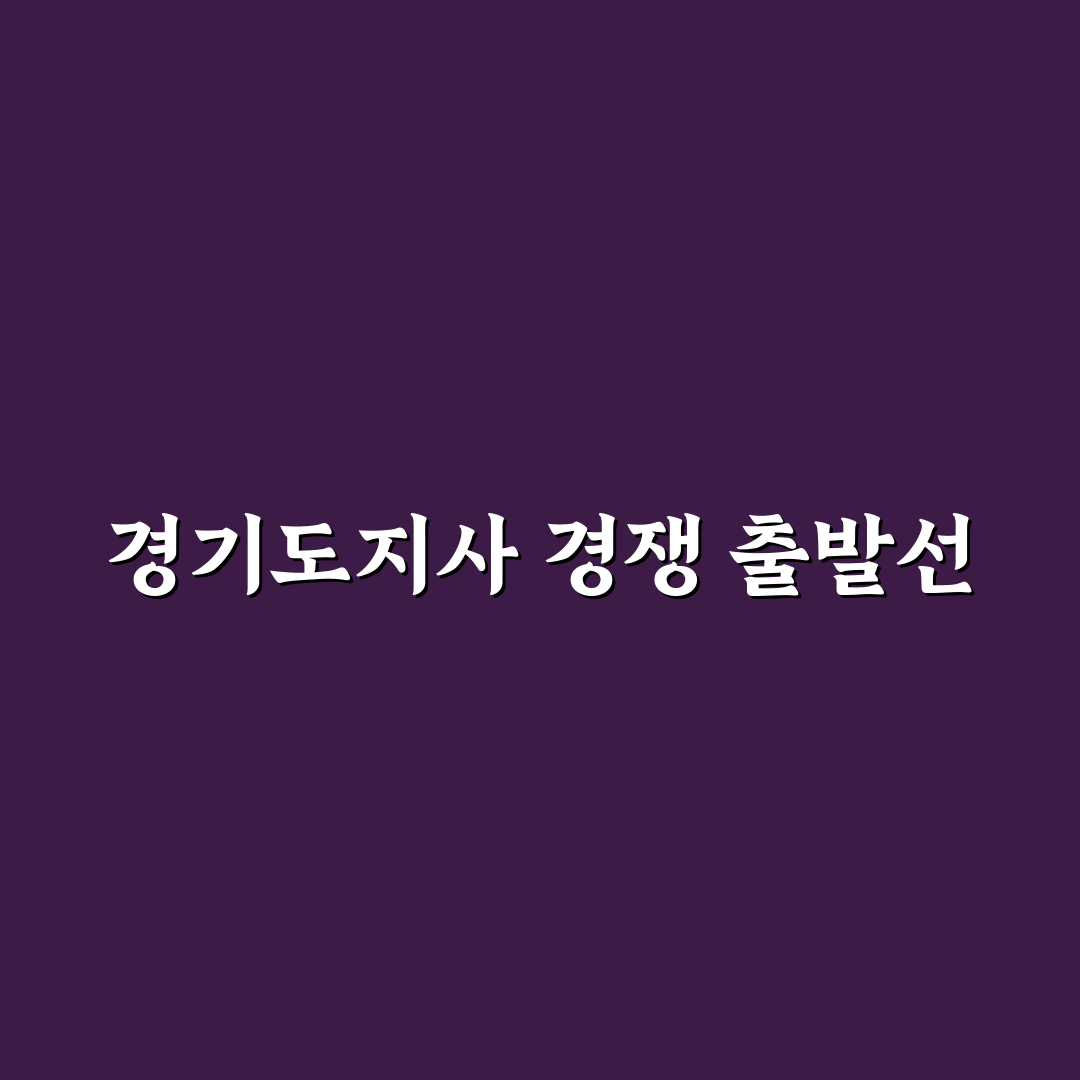 국힘 경기도지사 경선 직접 알아보니 예상과 다른 점들