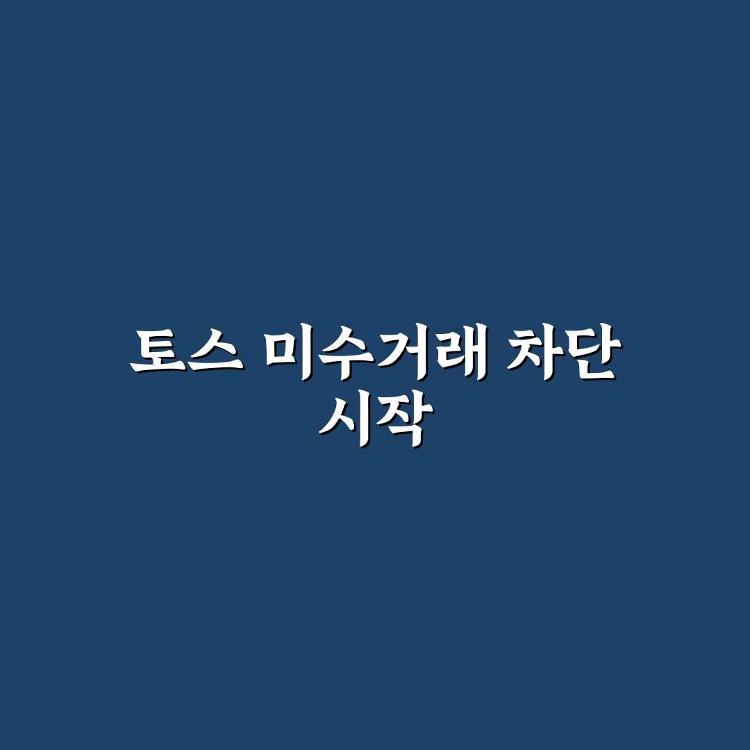 토스 미수거래 정지 직접 알아보니 불편했던 점