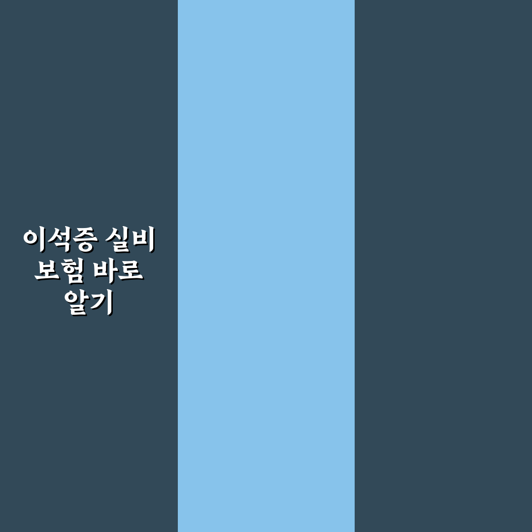 이석증 실비 처리 방법과 꿀팁 쉽게 알려드려요