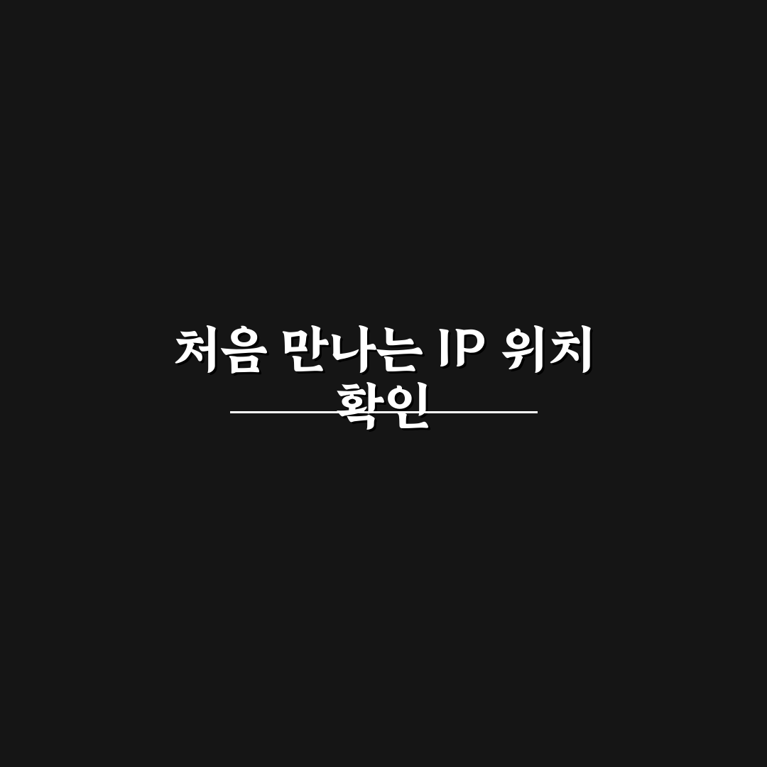 아이피 주소 위치 조회 직접 이용해보니 정확도는 어땠을까