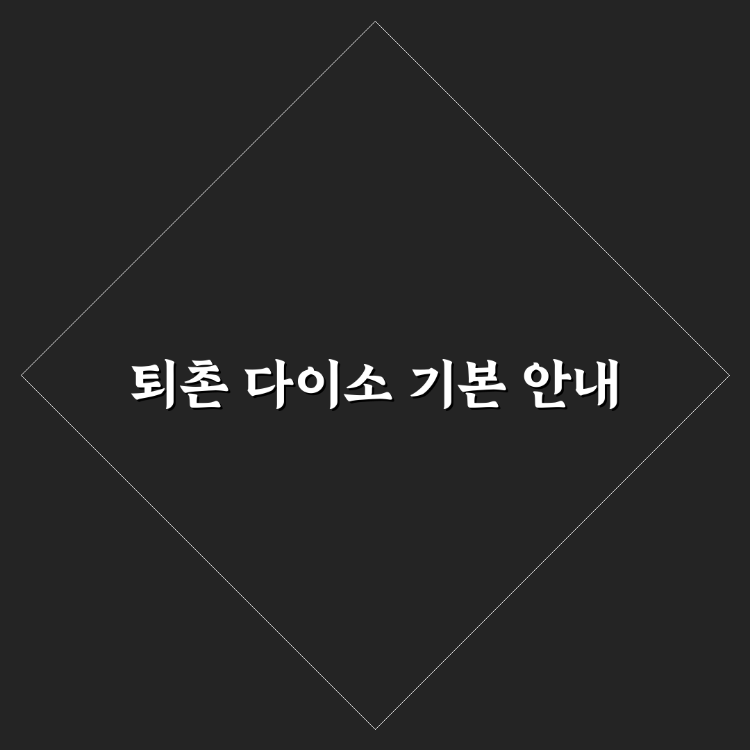 퇴촌 다이소 방문 전 알아두면 좋은 꿀팁 공유