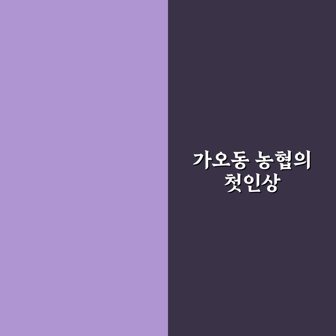 가오동 농협 방문 후기, 직접 가보니 알게 된 점