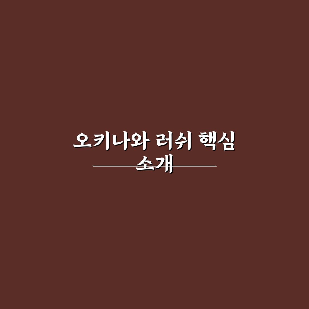 오키나와 러쉬 여행 꿀팁과 준비사항 한눈에 정리