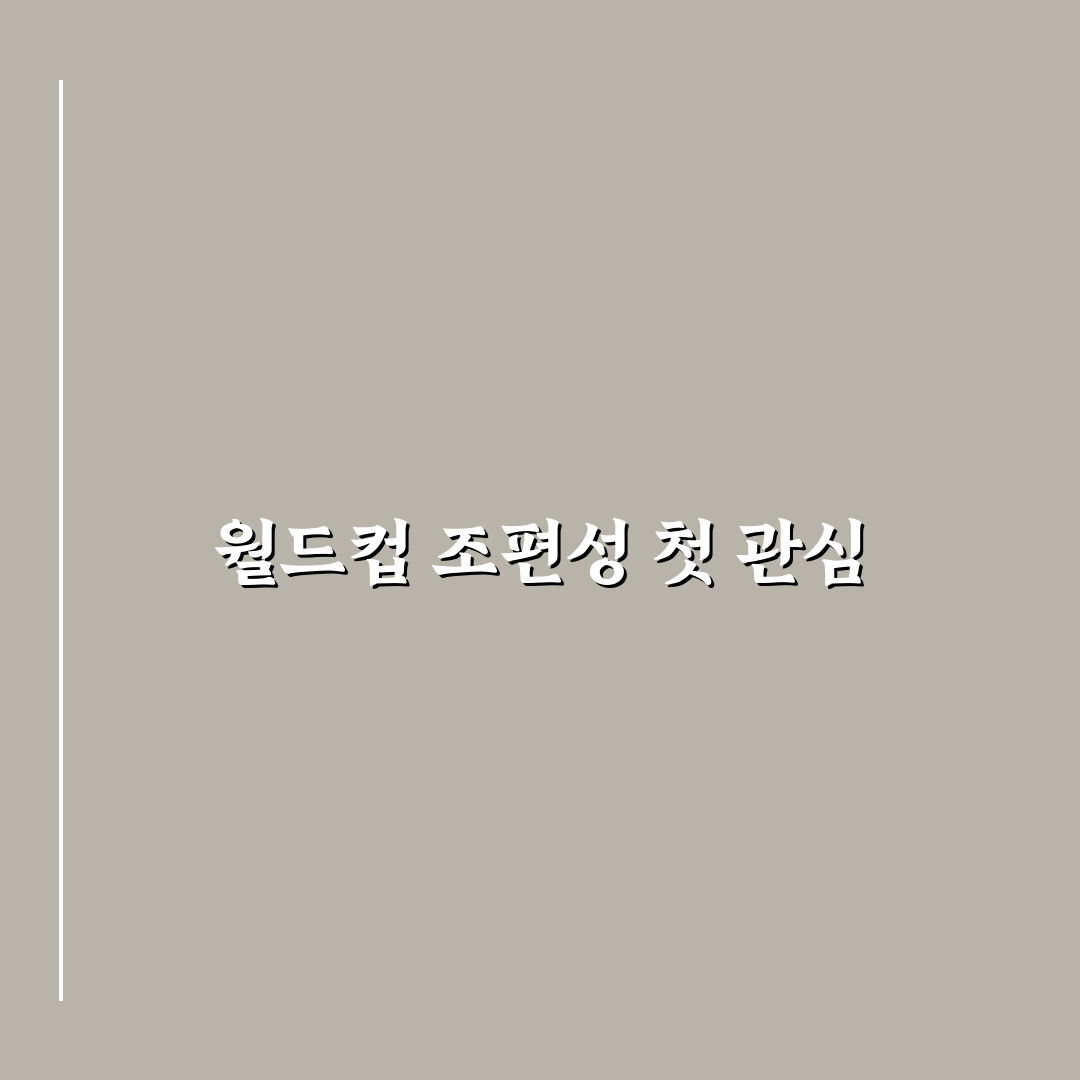 북중미 월드컵 조편성 직접 알아보니 경기 일정과 변수